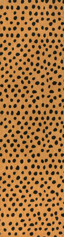 Daphne Modern Classic Animal-spot Bordered Coir Area Rug